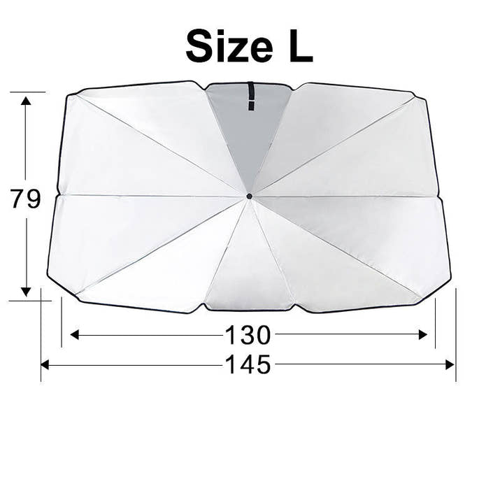 CoolShade Umbrella – Foldable Car Sunshade for Windshield Heat Protection