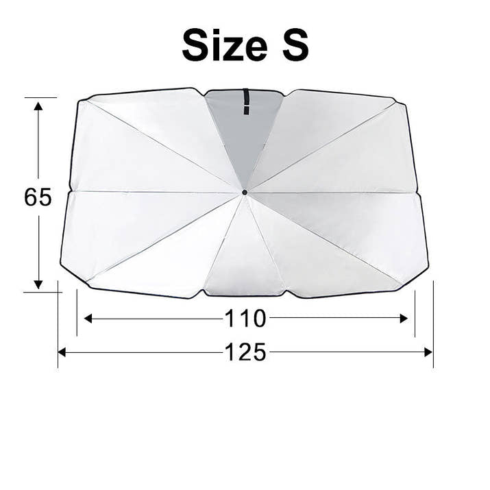 CoolShade Umbrella – Foldable Car Sunshade for Windshield Heat Protection