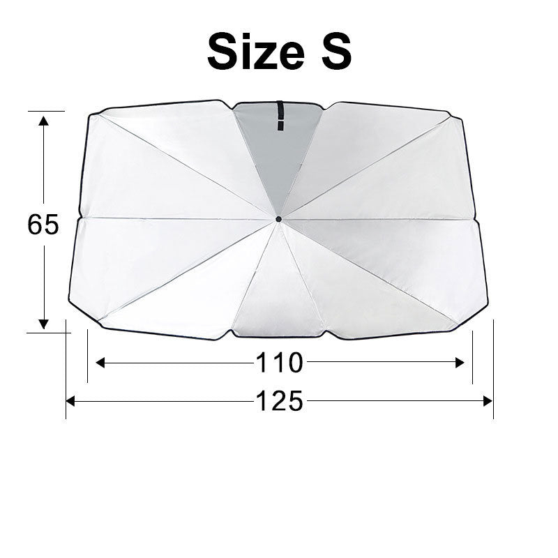 CoolShade Umbrella – Foldable Car Sunshade for Windshield Heat Protection